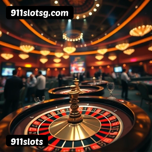 Interface do aplicativo 911slots mostrando jogos disponíveis no iOS e Android